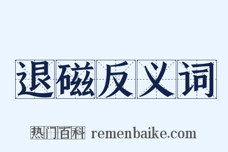 退磁反义词是什么意思的图片